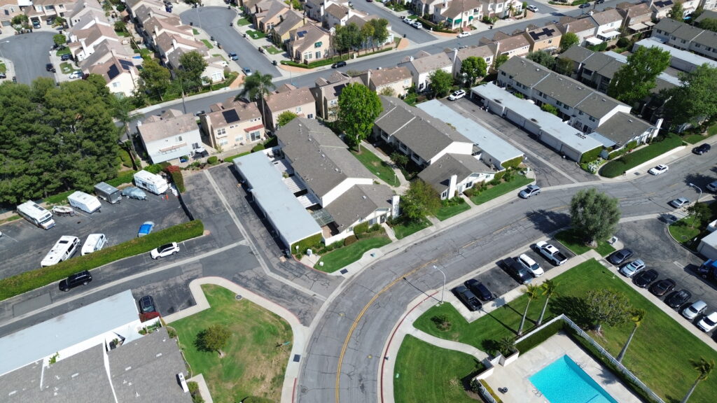 Southern California HOA roofing project featuring professional re-roofing installation