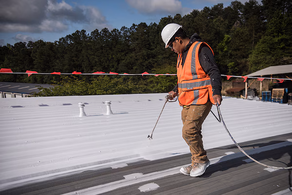 Commercial roof coating in Orange County CA